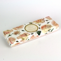 Darčekové talianskej mydlo ružové kvety 3x100g