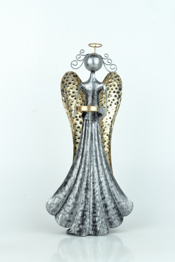 Dekorácia anjel 36cm kov