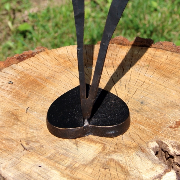 Dekorácia čierna mačka kovová 65cm