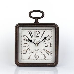 Dekorácia do bytu hodiny kov 21cm