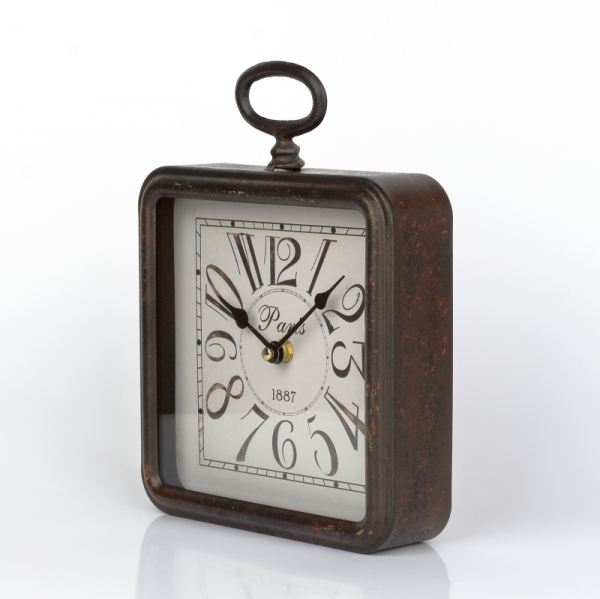 Dekorácia do bytu hodiny kov 21cm