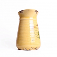 Dekorácie do bytu - džbánek žlutý 20x16cm