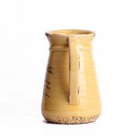 Dekorácie do bytu - džbánek žlutý 20x16cm