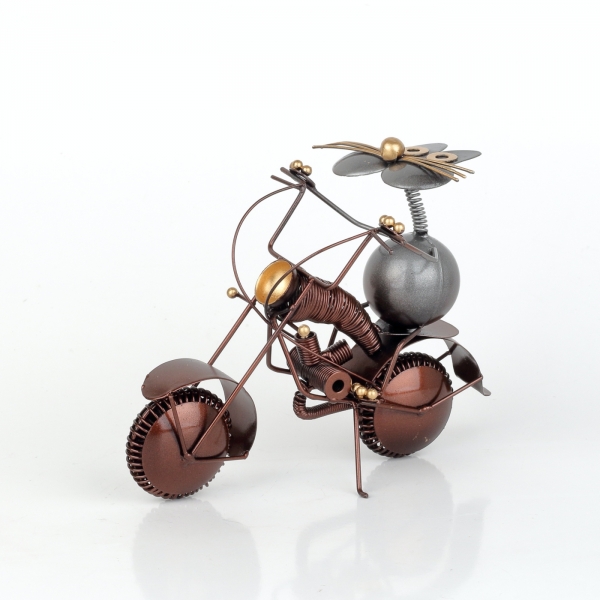 Dekorácia do bytu mačka na motorke 18cm