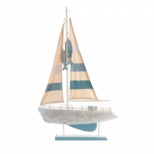 Dekorácia do bytu loď 31x6x49cm