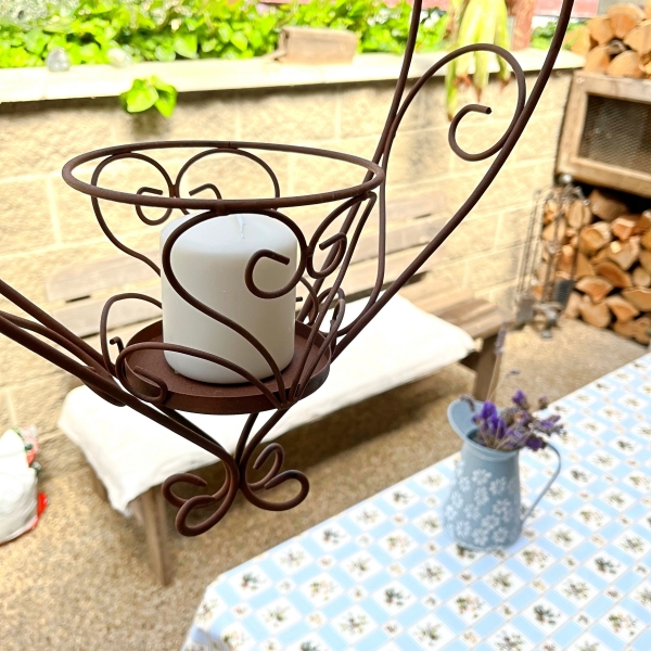 Dekorácia do bytu srdca na kvetinu 40cm