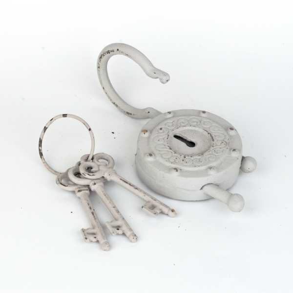 Dekorácie do chalupy liatinový zámok biely