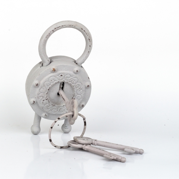 Dekorácie do chalupy liatinový zámok biely