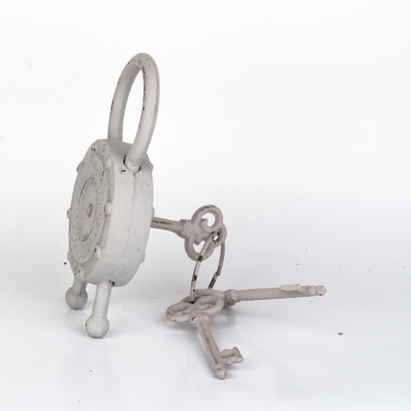 Dekorácie do chalupy liatinový zámok biely