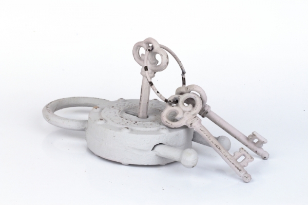 Dekorácie do chalupy liatinový zámok biely