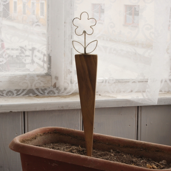 Dekorácie do kvetináča kvetina biela 33cm