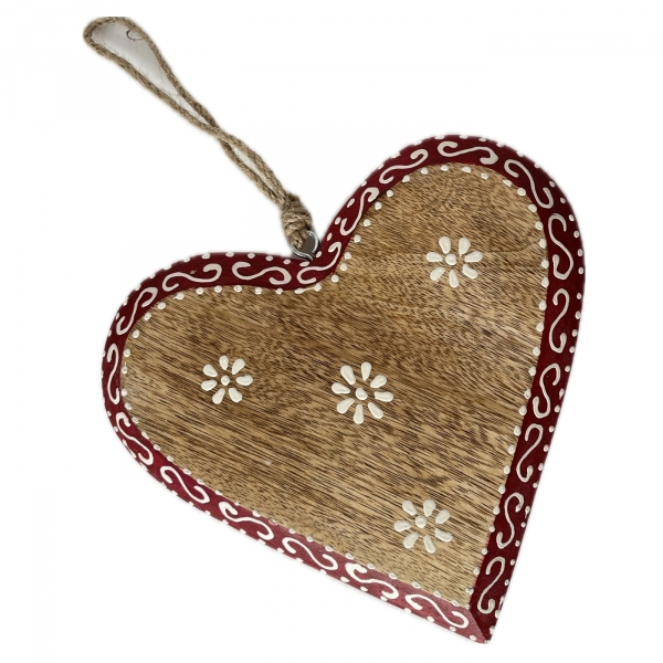 Dekorácia do drevenice - srdce z lásky 22 x 22 cm