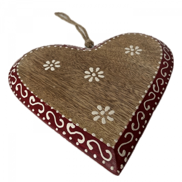 Dekorácia do drevenice - srdce z lásky 22 x 22 cm