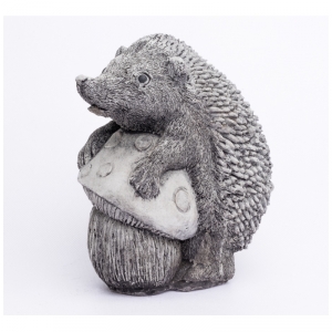 Dekorácia do záhrady ježko s hubou