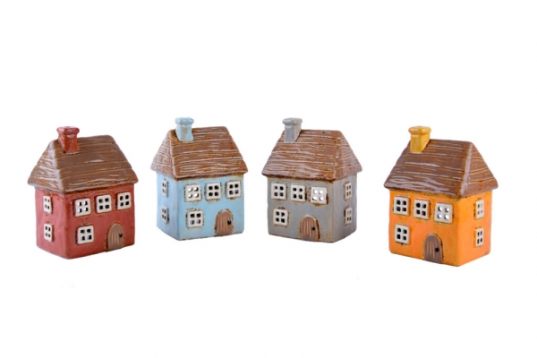 Dekorácia domeček 10x14x9cm Typ C