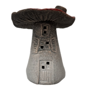 Dekorácia domček huba 12x12x14, 5cm Typ B