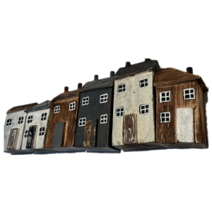 Dekorácia domčeky 6 kusov