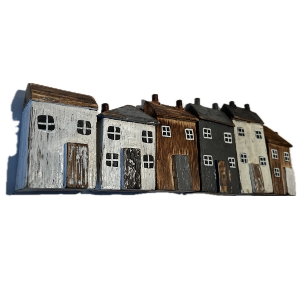 Dekorácia domčeky 6 kusov