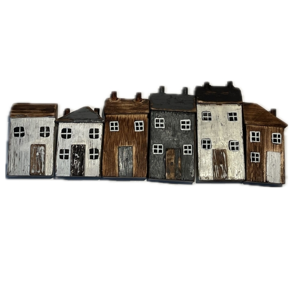 Dekorácia domčeky 6 kusov