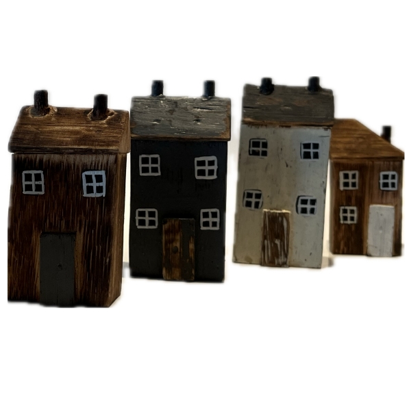Dekorácia domčeky 6 kusov