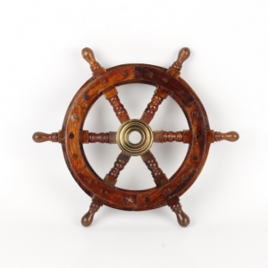 Dekorácie drevené kormidlo 30cm