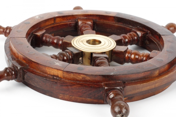 Dekorácie drevené kormidlo 30cm