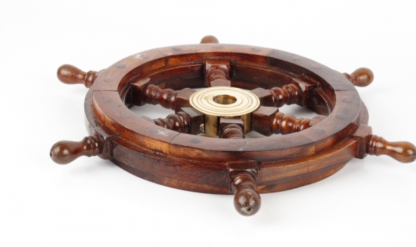 Dekorácie drevené kormidlo 30cm