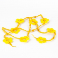Dekorácia - kvetinová girlanda jarná žltá