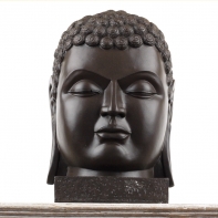 Dekorácia hlava Budhu 23x23x39cm