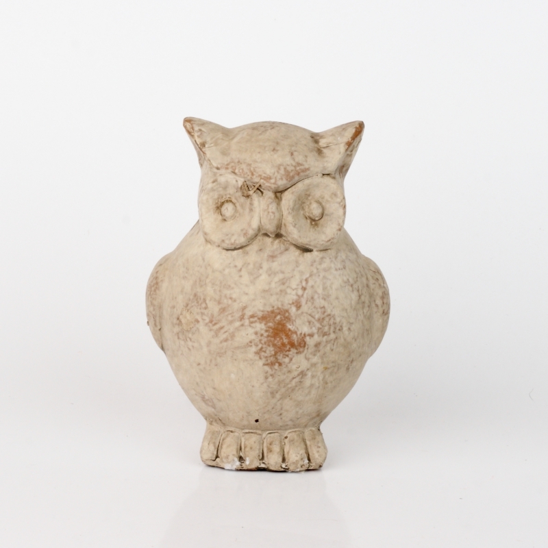 Dekorácie keramická sova 13x10cm