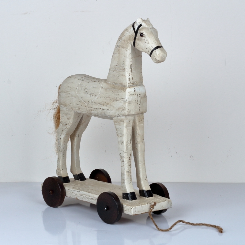 Dekorácie koník na kolieskach 50cm