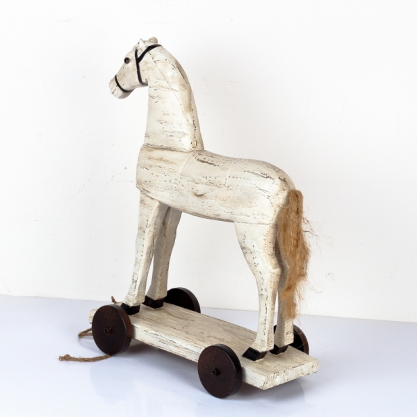 Dekorácie koník na kolieskach 50cm