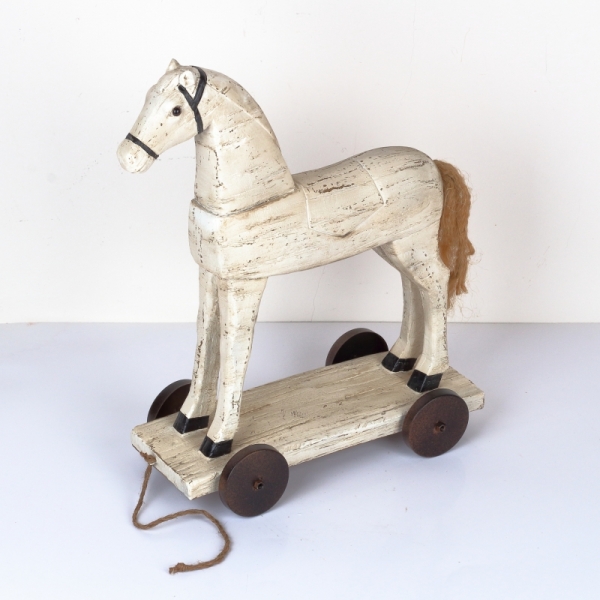 Dekorácie koník na kolieskach 50cm