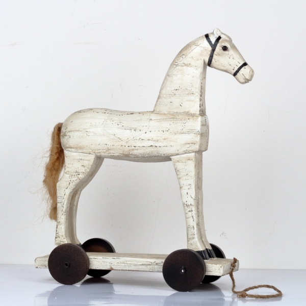 Dekorácie koník na kolieskach 50cm