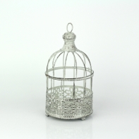 Dekorácie kovová klietka Romantic 11x20cm