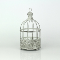 Dekorácie kovová klietka Romantic 11x20cm