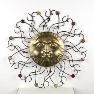 Dekorácie kovové slnka 74cm