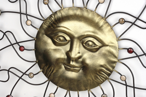 Dekorácie kovové slnka 74cm