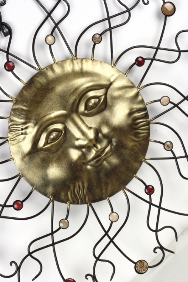 Dekorácie kovové slnka 74cm