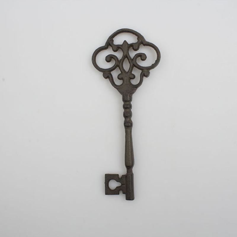 Dekorácie liatinový retro kľúč