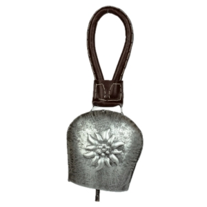 Dekorácia na chalupu kravský zvon s plesnivcom 26cm