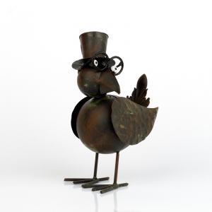 Dekorácia na chalupu vták malý stojaci 16cm