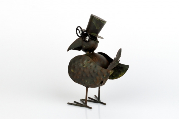 Dekorácia na chalupu vták malý stojaci 16cm