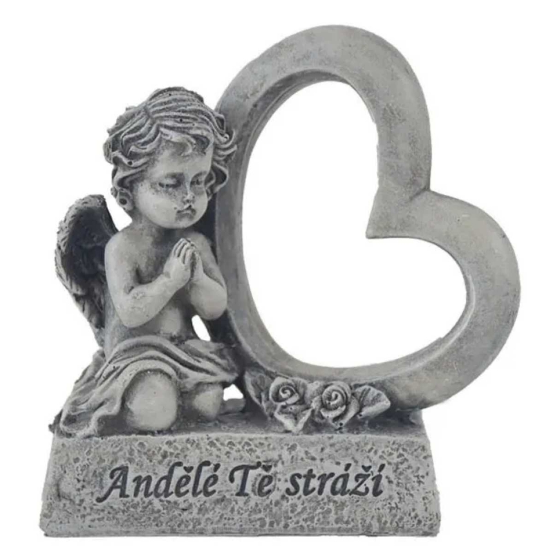 Dekorácia na hrob „Anjeli ťa strážia“ 10,5 cm