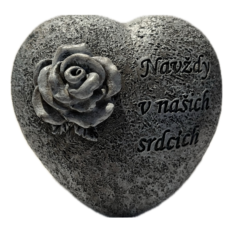 Dekorácia na hrob s ružičkou