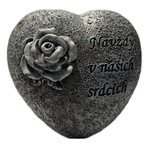 Dekorácia na hrob s ružičkou