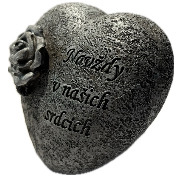 Dekorácia na hrob s ružičkou