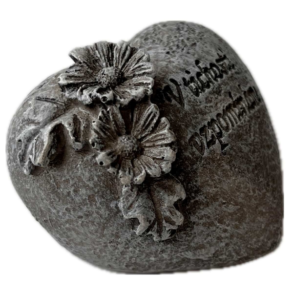 Dekorácia na hrob - tichý prejav lásky 5 x 6,5 x 5,5 cm