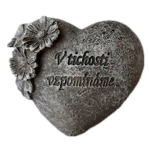 Dekorácia na hrob - tichý prejav lásky 5 x 6,5 x 5,5 cm