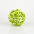 Dekorácia na stôl gule ratan 8cm zelená